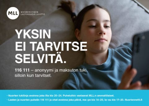 LNPN-juliste yläkoulu Yksin ei tarvitse selvitä